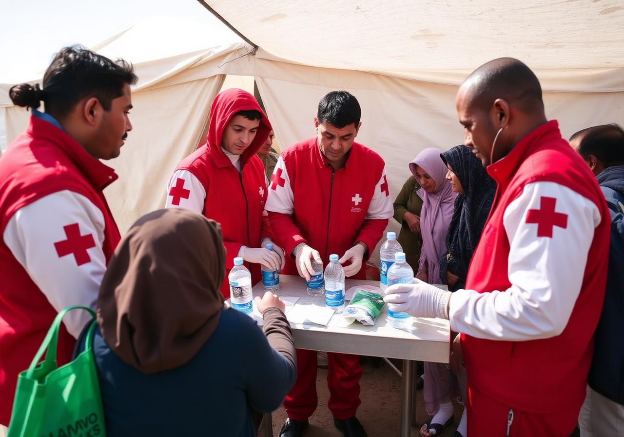 Red Cross medical teams